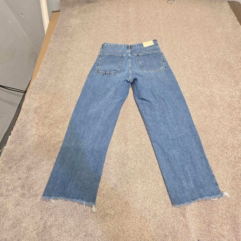 Barrel loose fit Everlane The Way High Jean Organic Cotton 27 Wide Leg Raw Hem